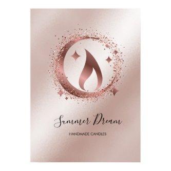 Simple Modern Handmade Honey Candle   Poster