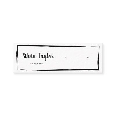 Simple Modern Kraft paper Earring Display Mini Bus Mini