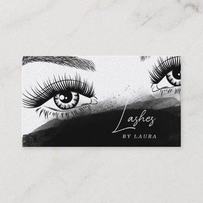 Simple Modern Lashes Eyes and Brows Hand drawn  Sq