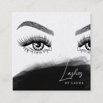 Simple Modern Lashes Eyes and Brows Hand drawn  Square