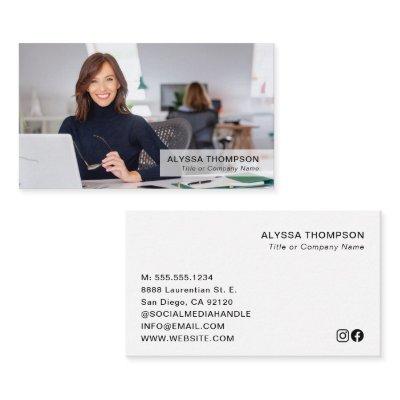 Simple Modern Minimal Professional Custom Photo