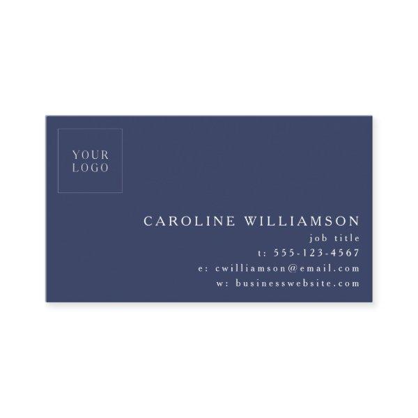 Simple Modern Minimal Professional Logo Navy Blue