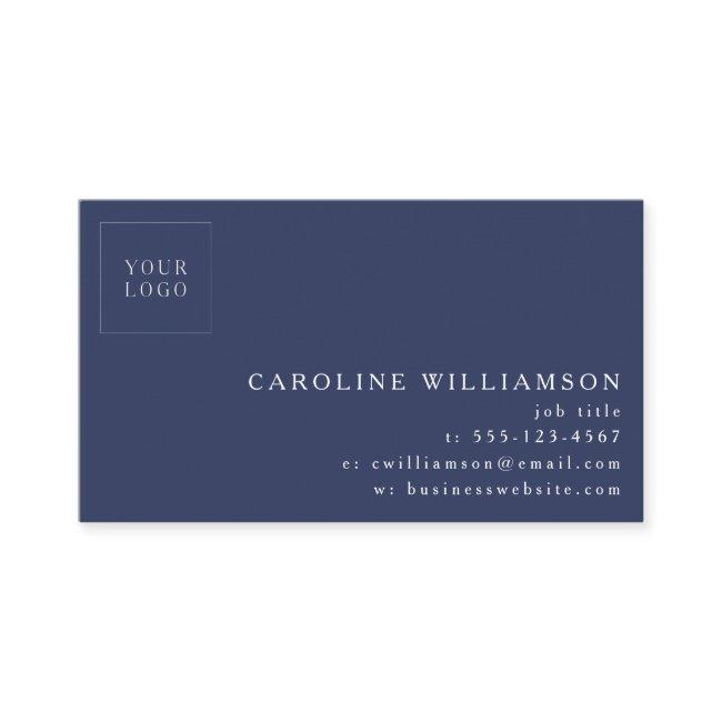 Simple Modern Minimal Professional Logo Navy Blue