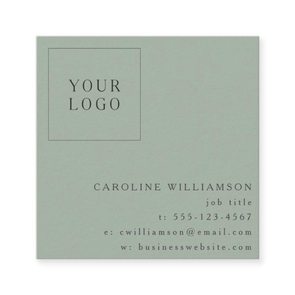 Simple Modern Minimal Sage Professional Logo Square