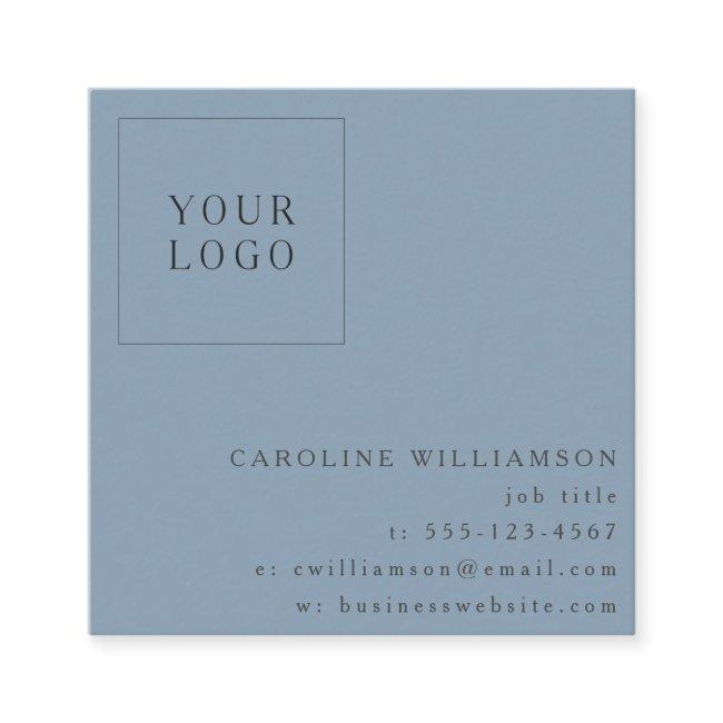 Simple Modern Minimalist Blue Professional Logo Square