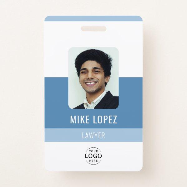 Simple Modern Minimalist Company Staff ID Badge