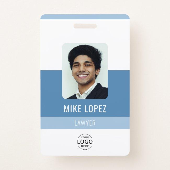Simple Modern Minimalist Company Staff ID Badge