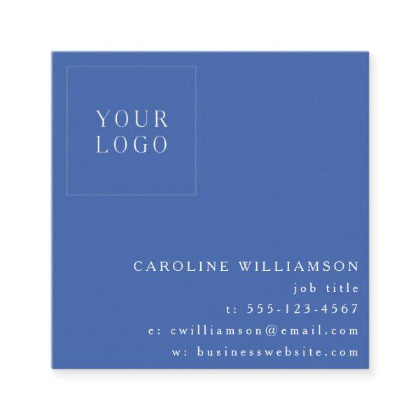 Simple Modern Minimalist Professional Logo Blue Square