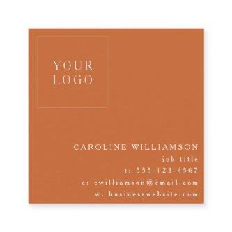 Simple Modern Minimalist Professional Logo Orange Square