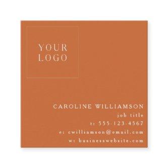 Simple Modern Minimalist Professional Logo Orange Square