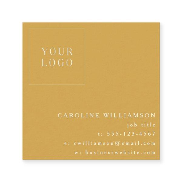 Simple Modern Minimalist Professional Logo Yellow Square