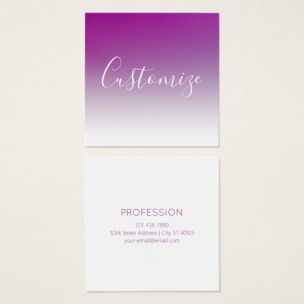 Simple Modern Minimalistic Purple Ombre Gradient