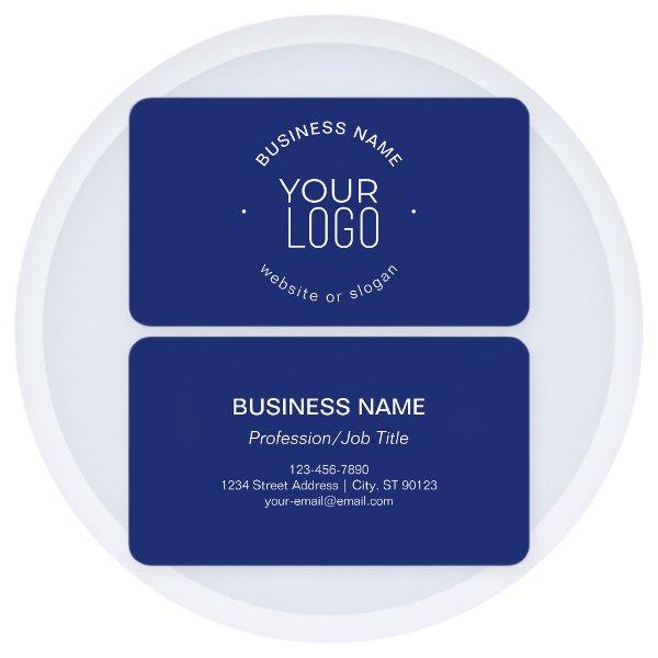 Simple modern minimalistic template | Navy blue