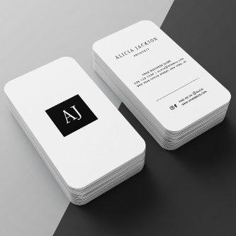 Simple modern monogram elegant