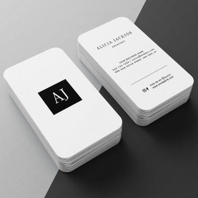 Simple modern monogram elegant