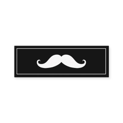Simple Modern Mustache Barber Shop Mini Business C Mini