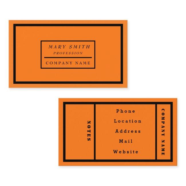 Simple Modern Neon Fluorescent Orange