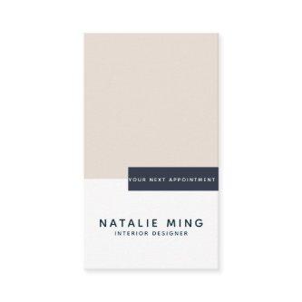 Simple Modern pastel Geometric Appointment Card