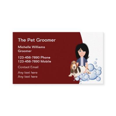 Simple Modern Pet Grooming Groomer