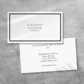 Simple Modern Professional Black And White