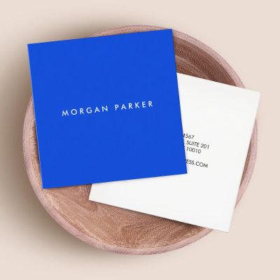 Simple Modern Professional Cobalt Blue Square Square