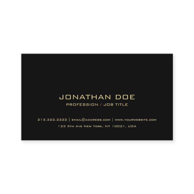Simple Modern Professional Elegant Black Classy