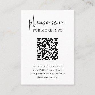 Simple Modern QR Code with Logo Back