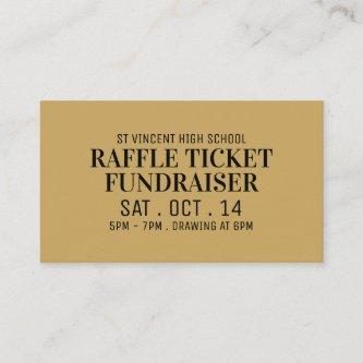 Simple & Modern, Raffle Ticket Fundraiser Event