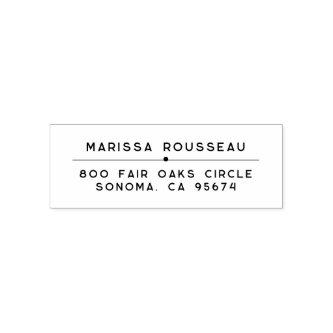 Simple Modern Return Address Self-inking Stamp