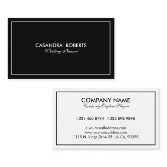 Simple Modern Reversible Black & White Border