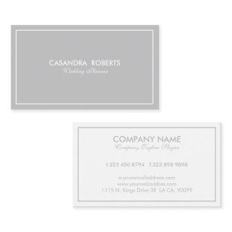 Simple Modern Reversible Gray & White Border