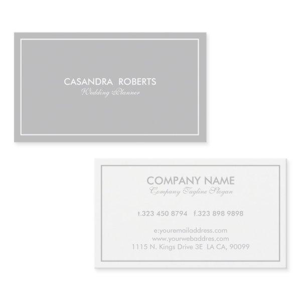 Simple Modern Reversible Gray & White Border