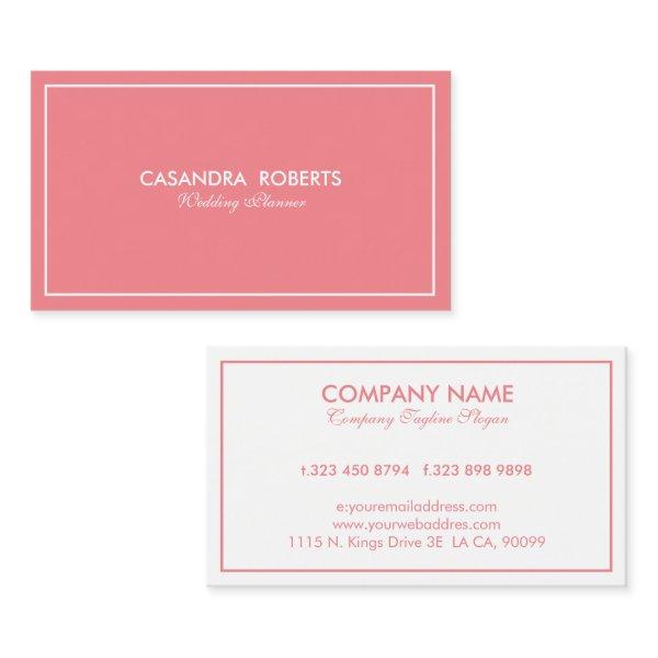 Simple Modern Reversible Pink & White Border