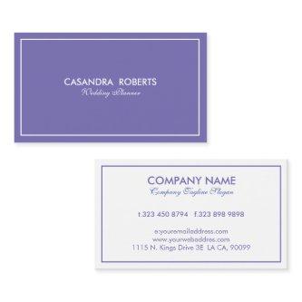 Simple Modern Reversible Purple & White Border