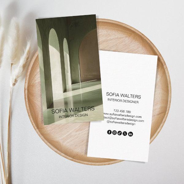 simple modern sage interior designer home staging