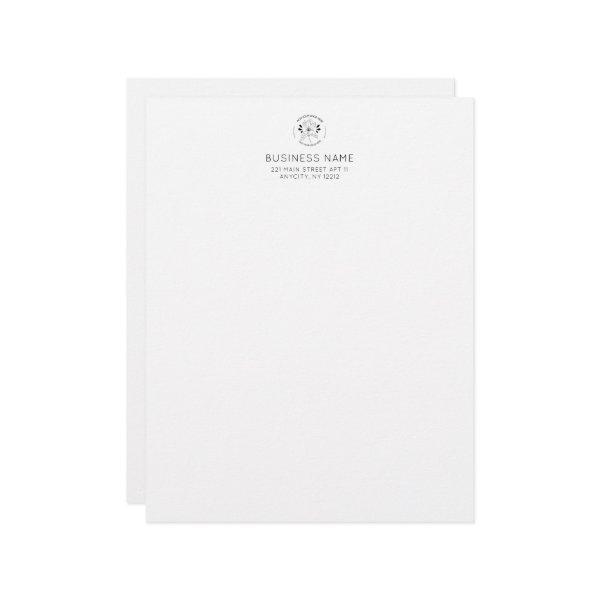 Simple Modern Solid White Business Logo Custom Letterhead