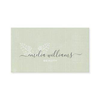 Simple Modern Stem Script Calligraphy Laurel Green