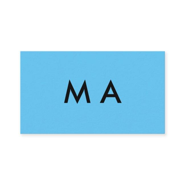Simple monogram add your name letter man minimal t