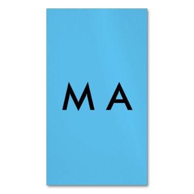 Simple monogram add your name letter man minimal t  magnet