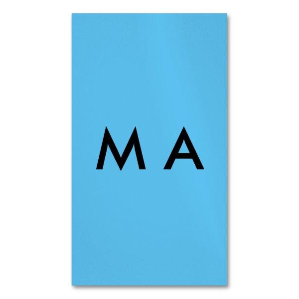 Simple monogram add your name letter man minimal t  magnet