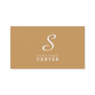 Simple Monogram (peanut butter)