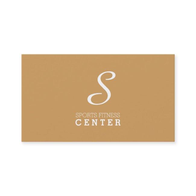 Simple Monogram (peanut butter)