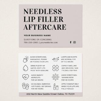 Simple Needles Lips Filler Esthetician Aftercare