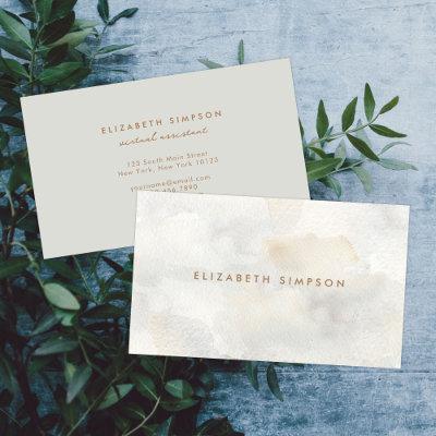 Simple Neutral Minimal Watercolor