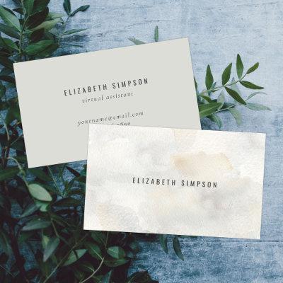 Simple Neutral Minimal Watercolor