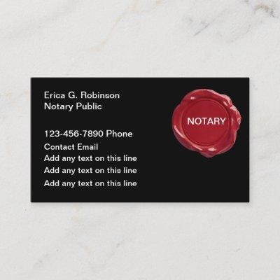 Simple Notary Public Wax Seal Theme