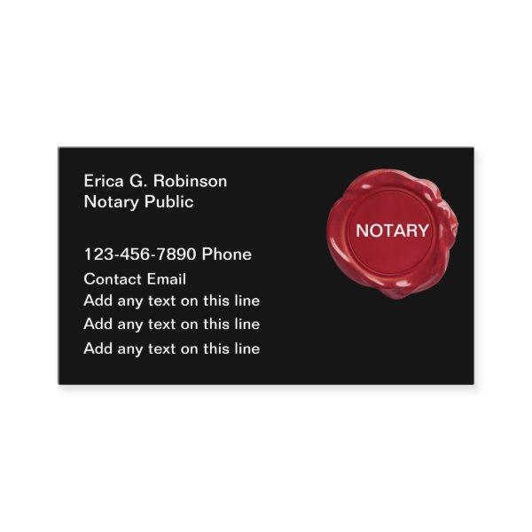 Simple Notary Public Wax Seal Theme