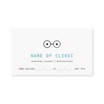 Simple Optometry Plain Eyeglasses Logo Appointment