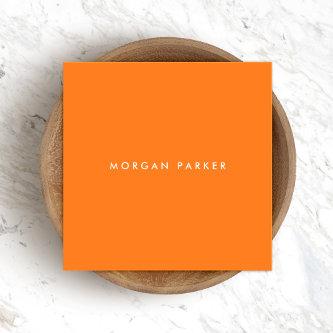 Simple Orange Modern Professional Square Square