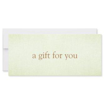 SIMPLE Pastel Lime  Green  Gift Certificate